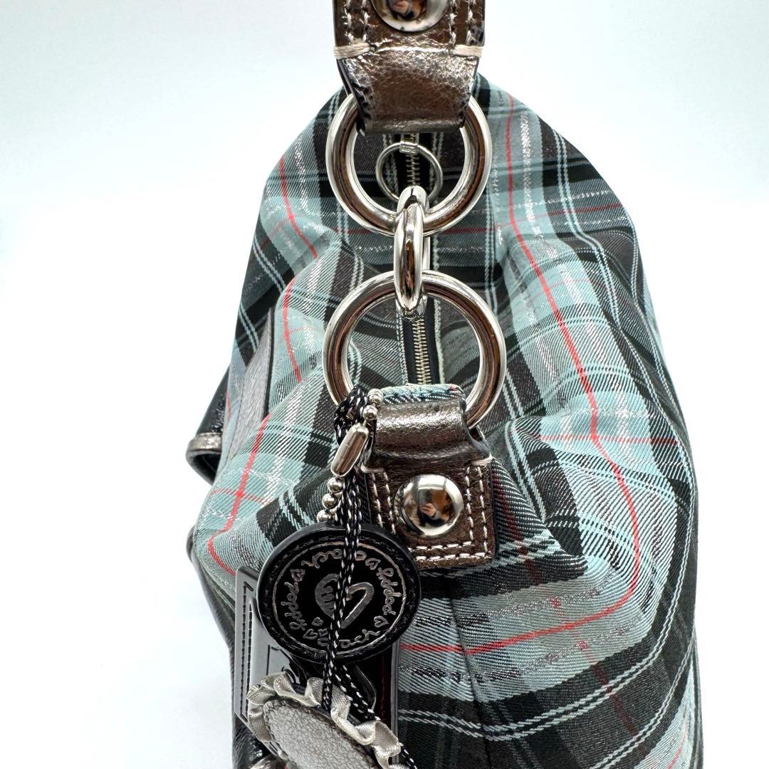 希少 Coach shoulder bag 2way check pattern