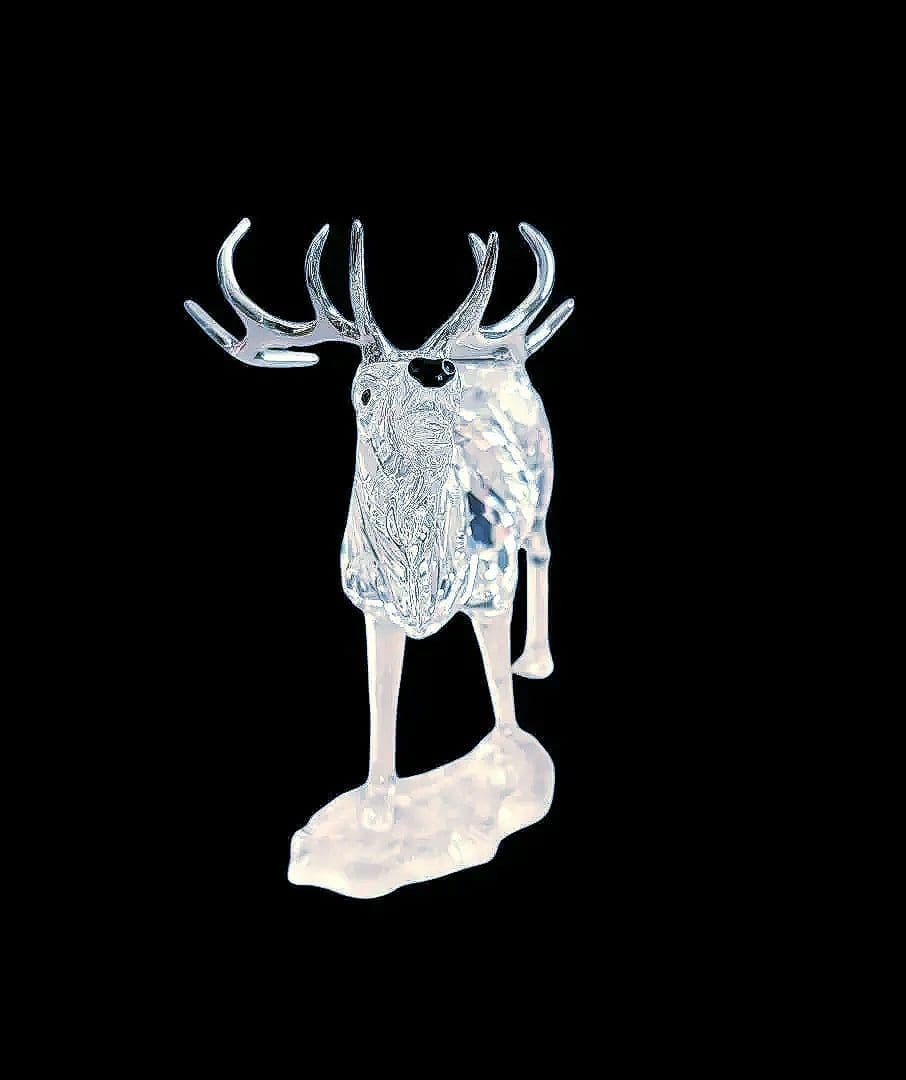 スワロフスキークリスタル　雄鹿 専用ケース付き