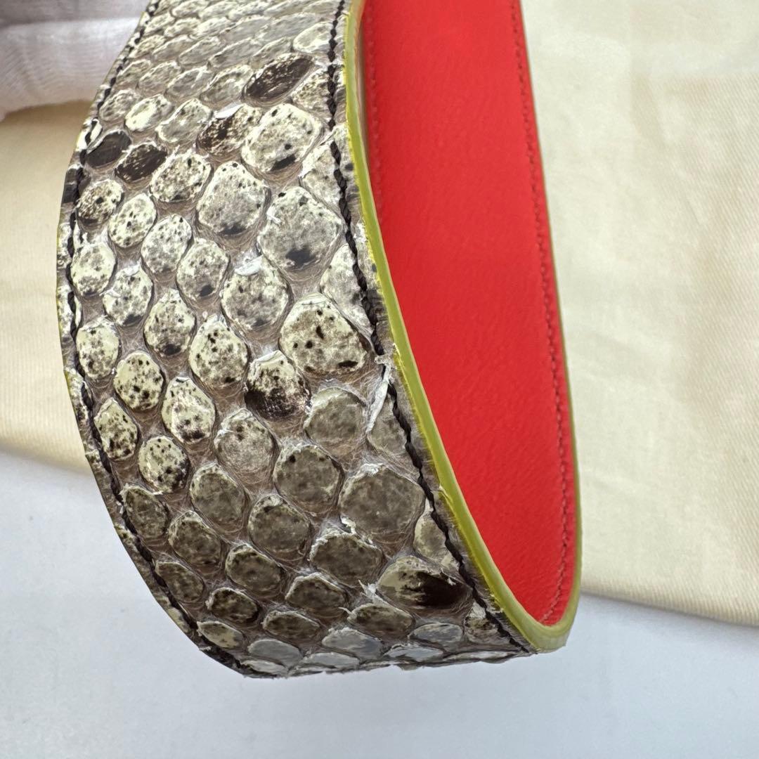 【保管袋付き】FENDI ショルダーストラップ　ストラップユー　パイソン　美品