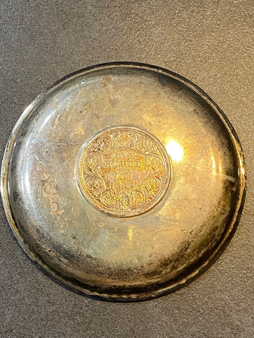 銀製　アンティークシルバープレート