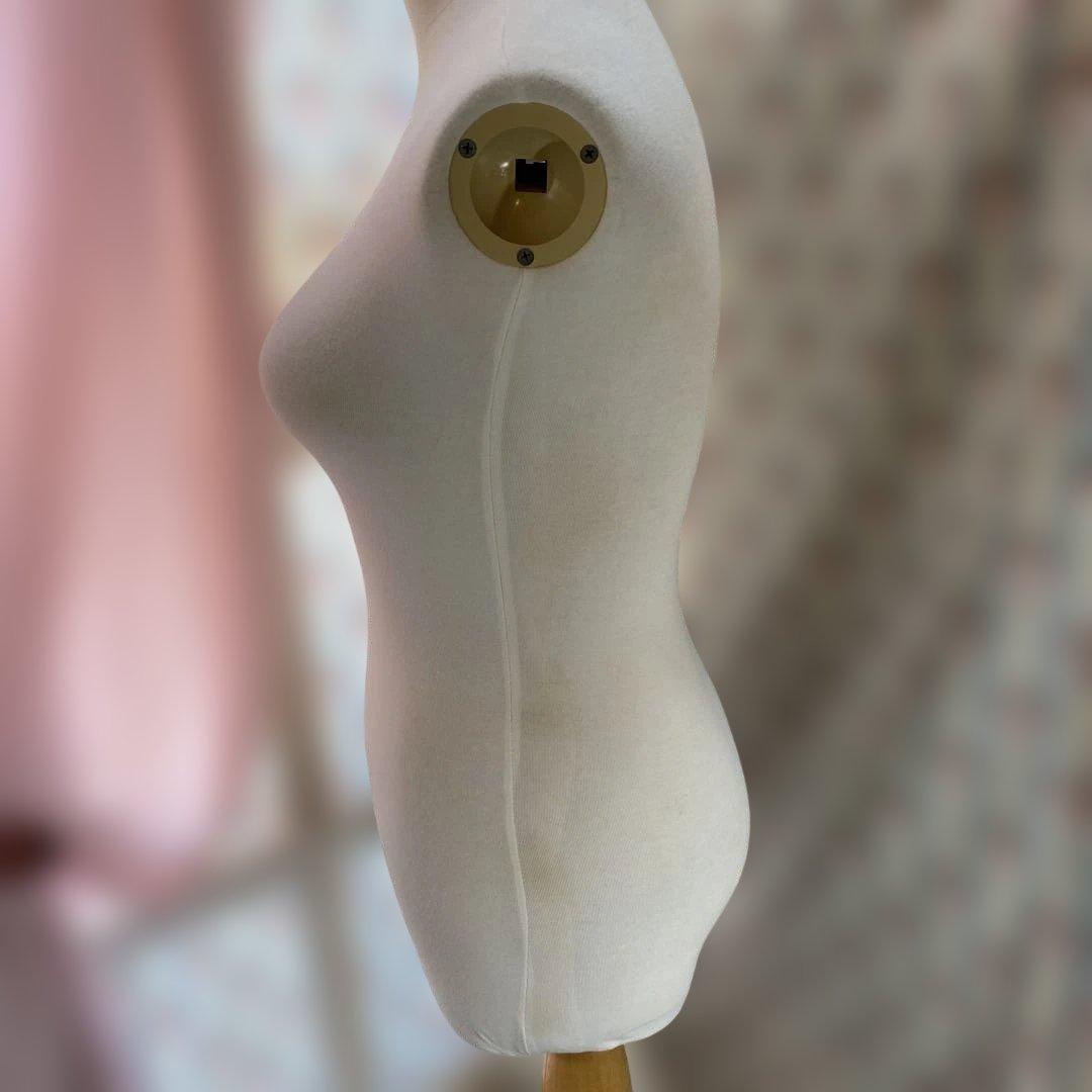 布製 トルソー マネキン 木製 猫足 スタンド付き