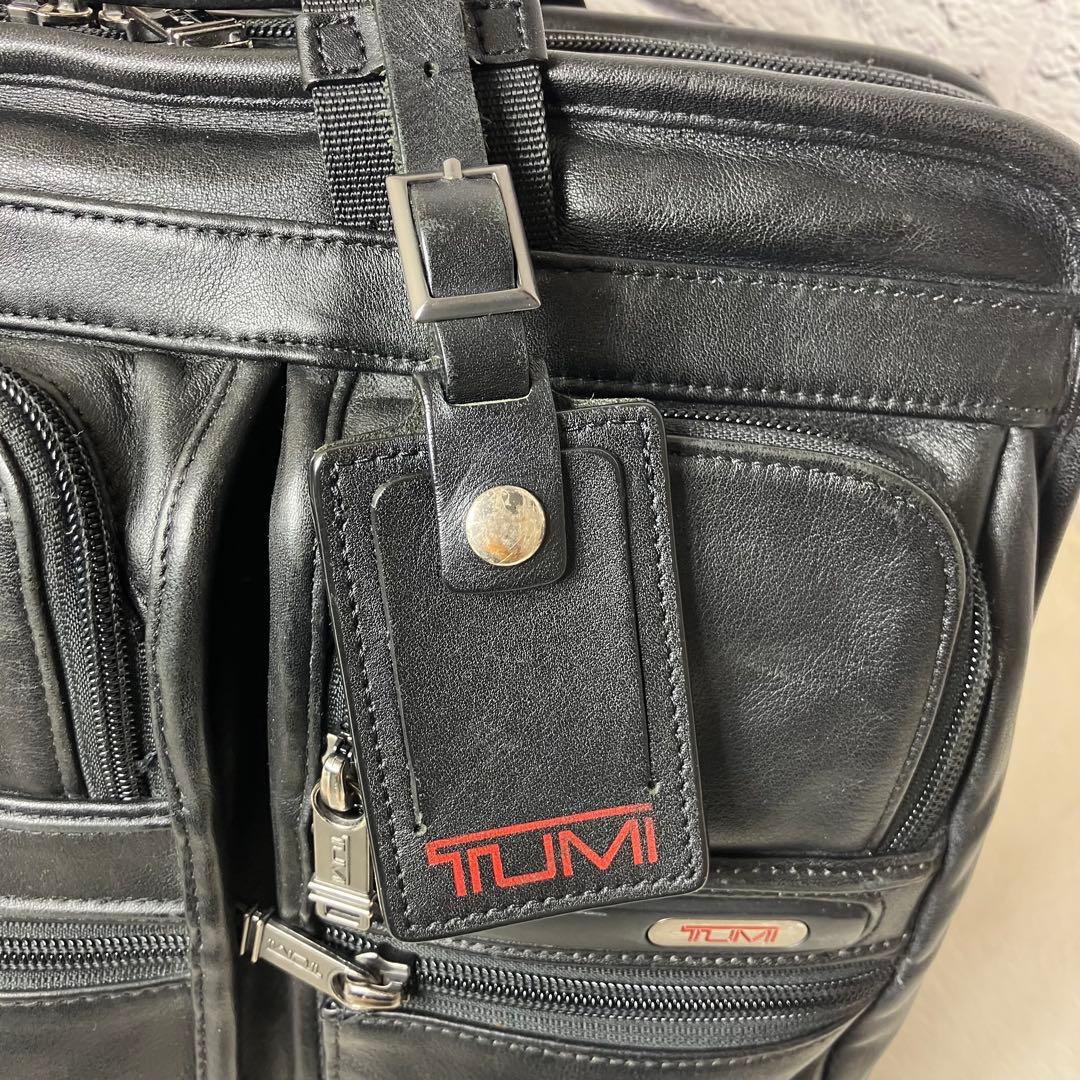 美品✨トゥミ オールレザー ナッパ 本革 2way ビジネスバッグ 黒 A4