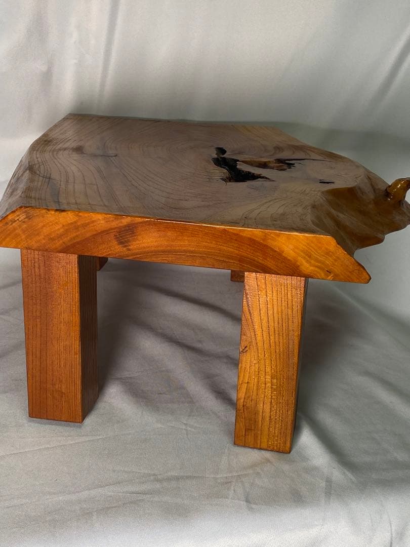 1444❣️ 一枚板　ミニローテーブル　ちゃぶ台