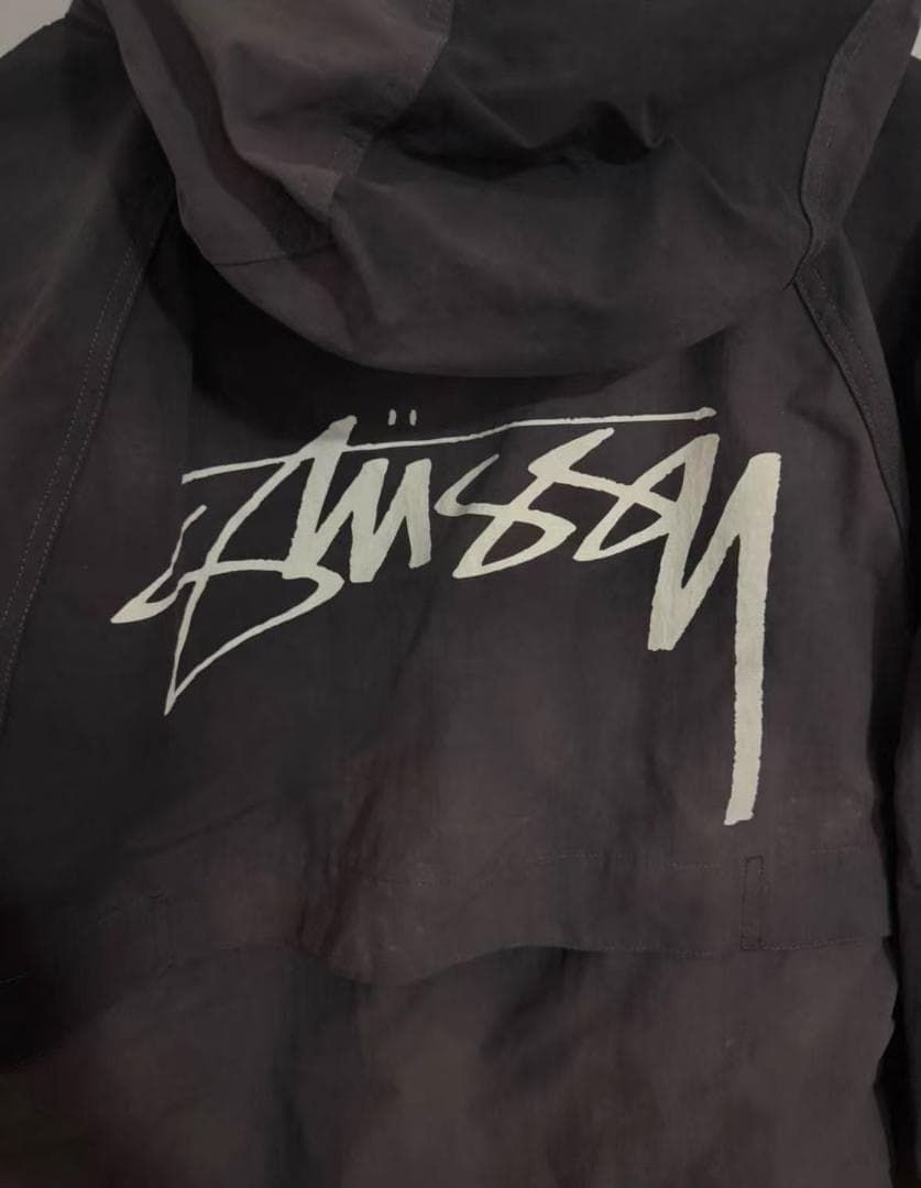 Stussy グレー ナイロンジャケット