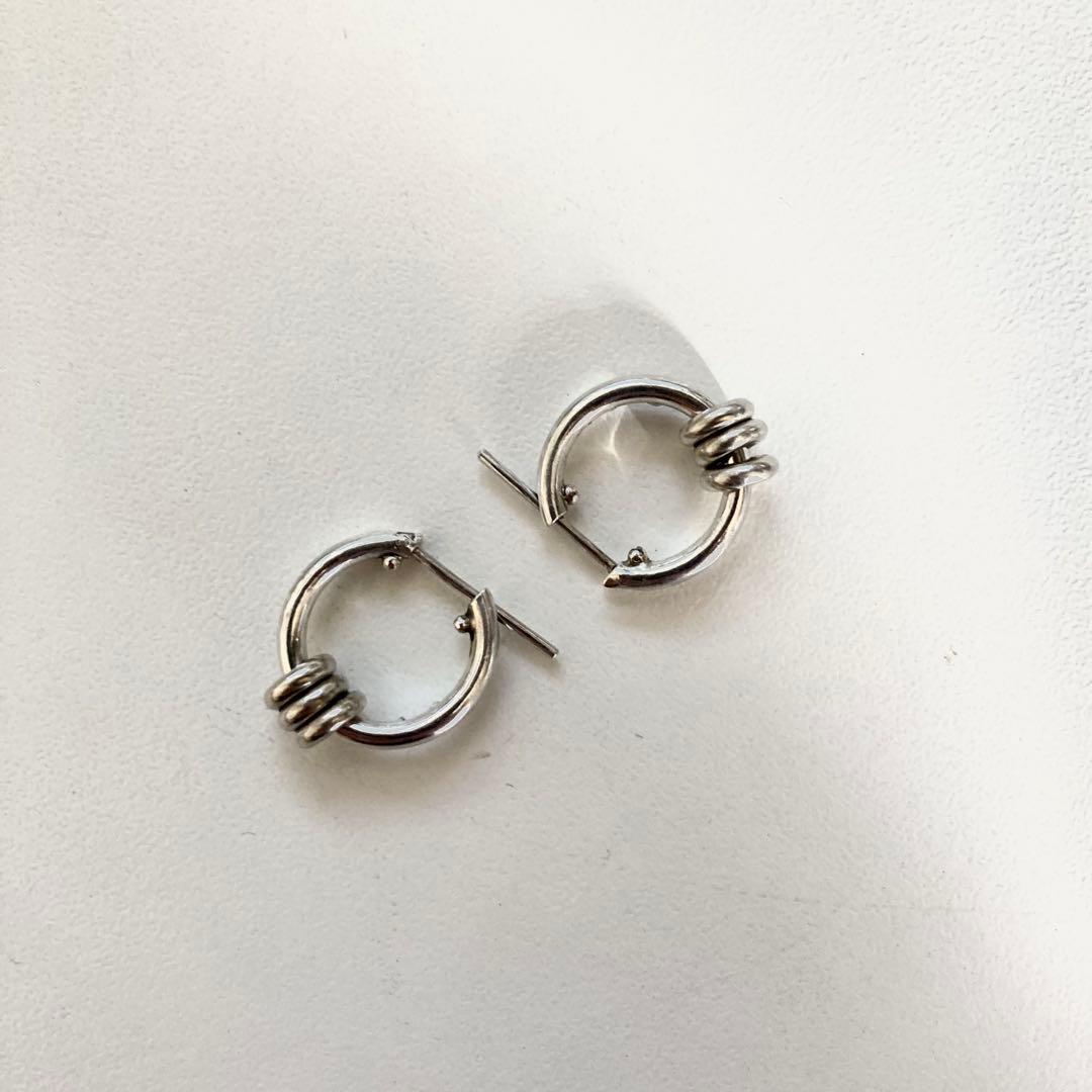 片耳ノーブランド　シルバー925 16mm ヤマト着用　登坂着スピネリ　ピアス
