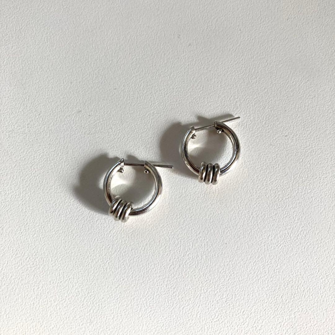 片耳ノーブランド　シルバー925 16mm ヤマト着用　登坂着スピネリ　ピアス