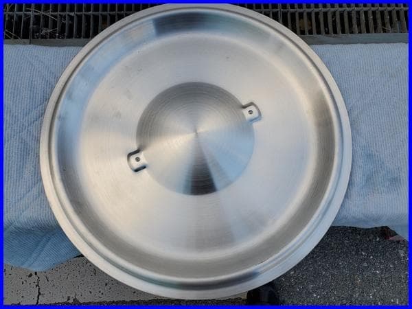 アルミ製 業務用寸胴鍋 未使用蓋付き 幅50 高さ48ｃｍ