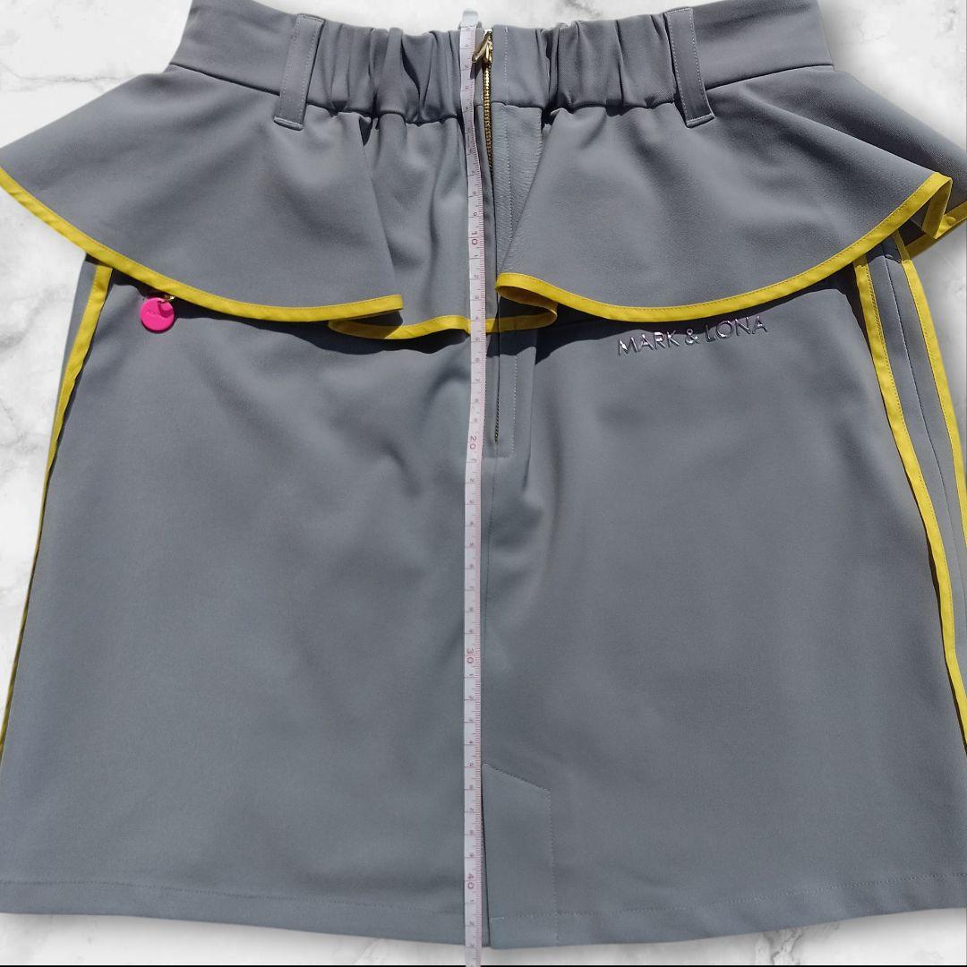 新品 試着のみ マークアンドロナ MARK＆LONA スカート グレー 36