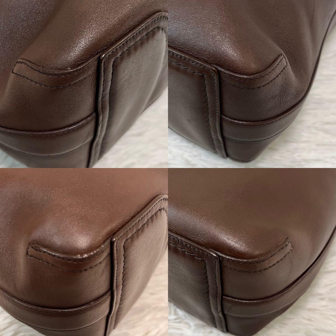 K*E様 希少 コーチ 6950 ワンショルダー ダークブラウン