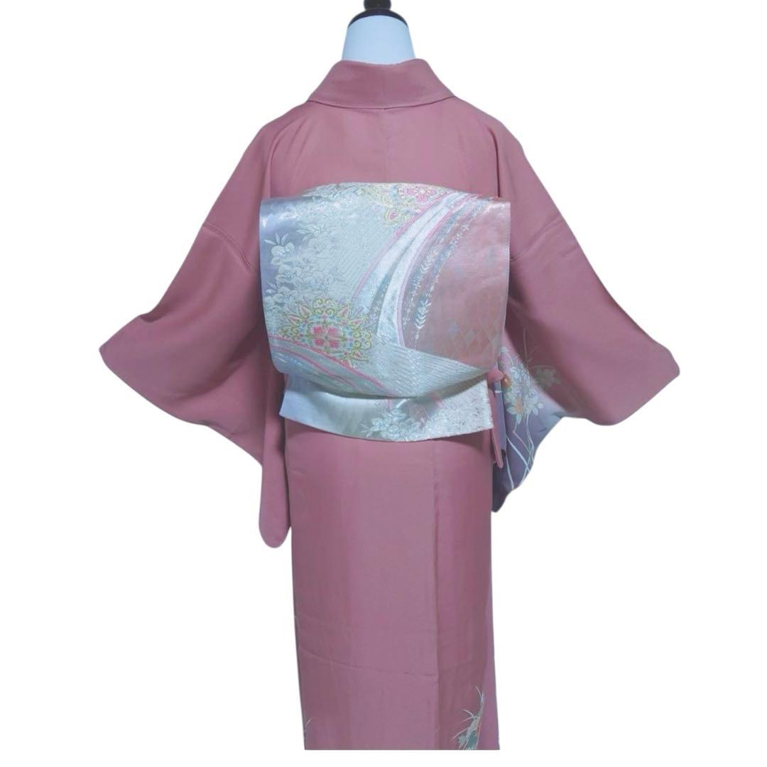 ₍*₎様 イ9983 未使用近い　美品　袷　正絹　友禅　訪問着　フルセット