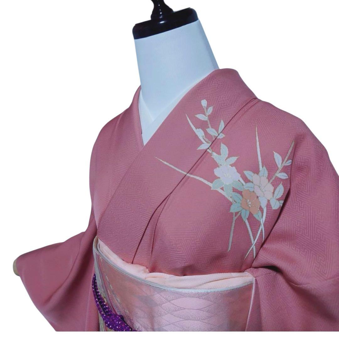 ₍*₎様 イ9983 未使用近い　美品　袷　正絹　友禅　訪問着　フルセット