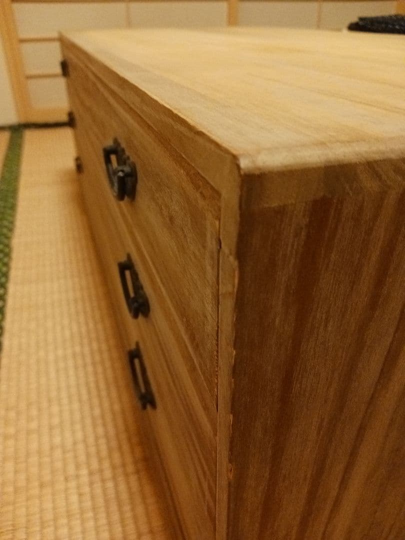 桐だんす　3段　昭和レトロ　着物　帯　和家具　インテリア家具