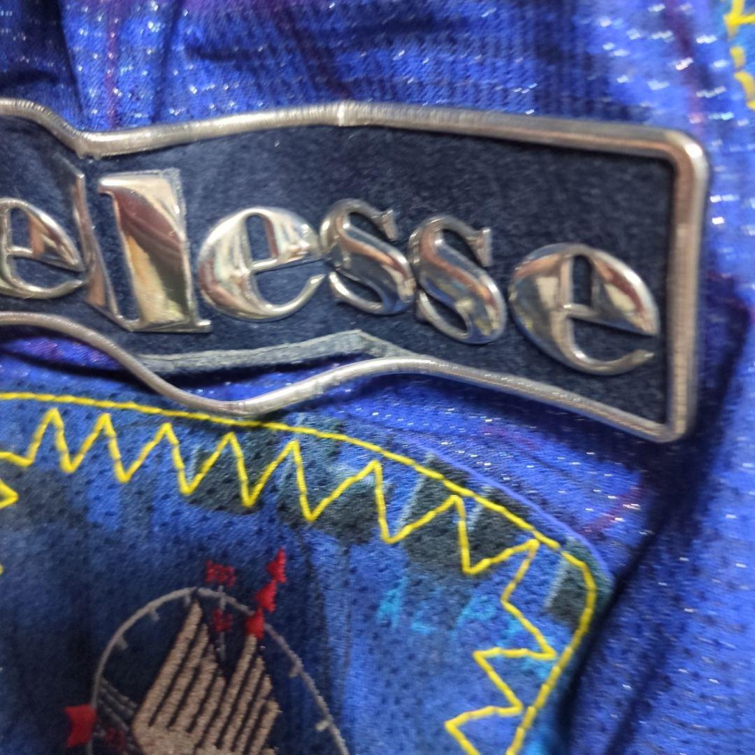 ☆ロゴ傷みありellesse スキーウェア 青紫黄色　☆