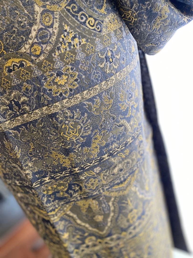 よ*し様 M3.2 前田仁仙作家　落款あり　パールトーン　お召訪問着　一方付け