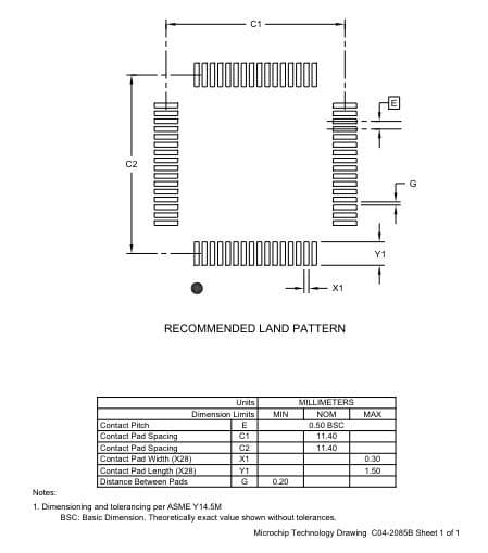 PIC16F1947-I/PT 中古160個/TRAY入 PIC16F最上位版