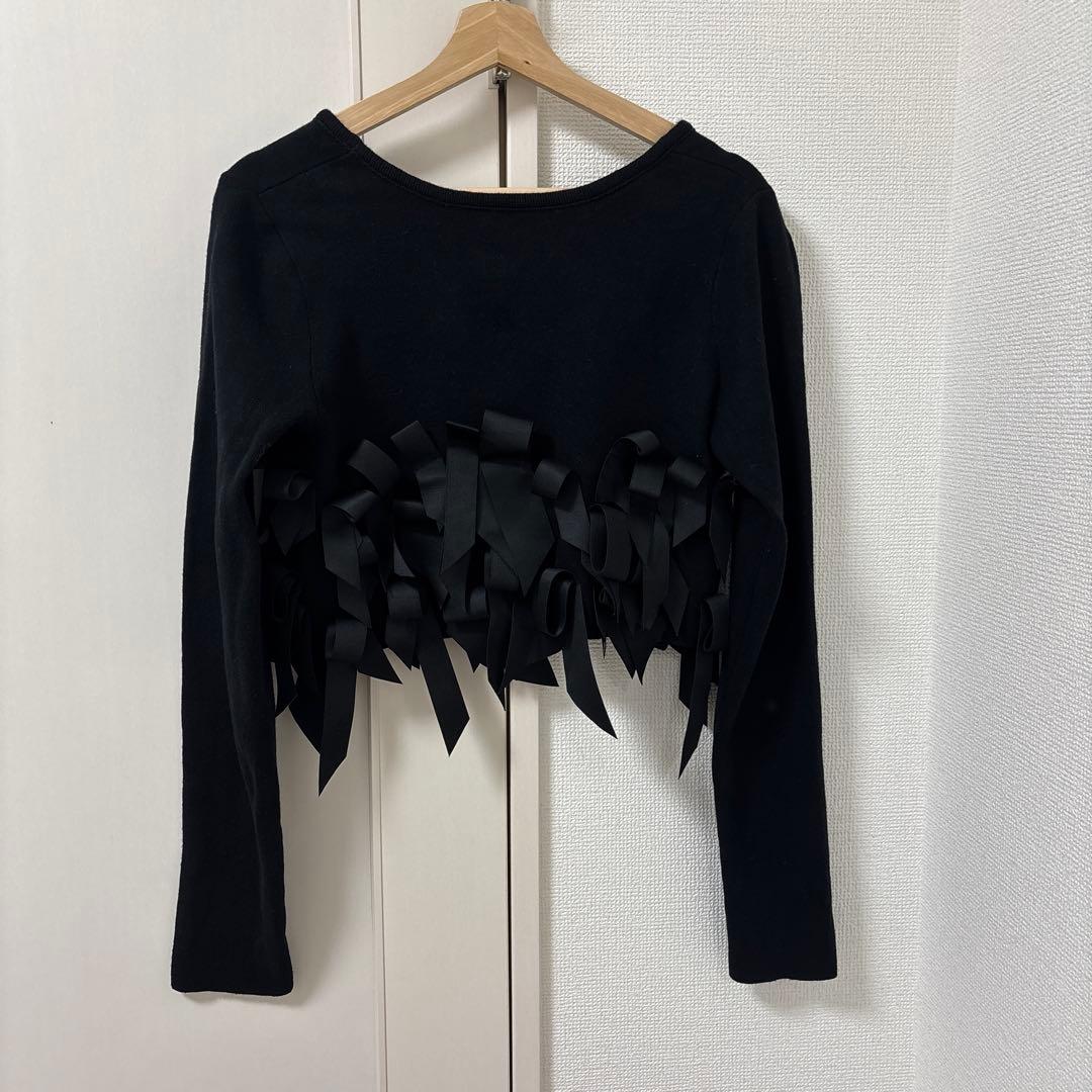 【25SS】イウエンマトフ リボン 2WAY カーディガン　カシミヤ混