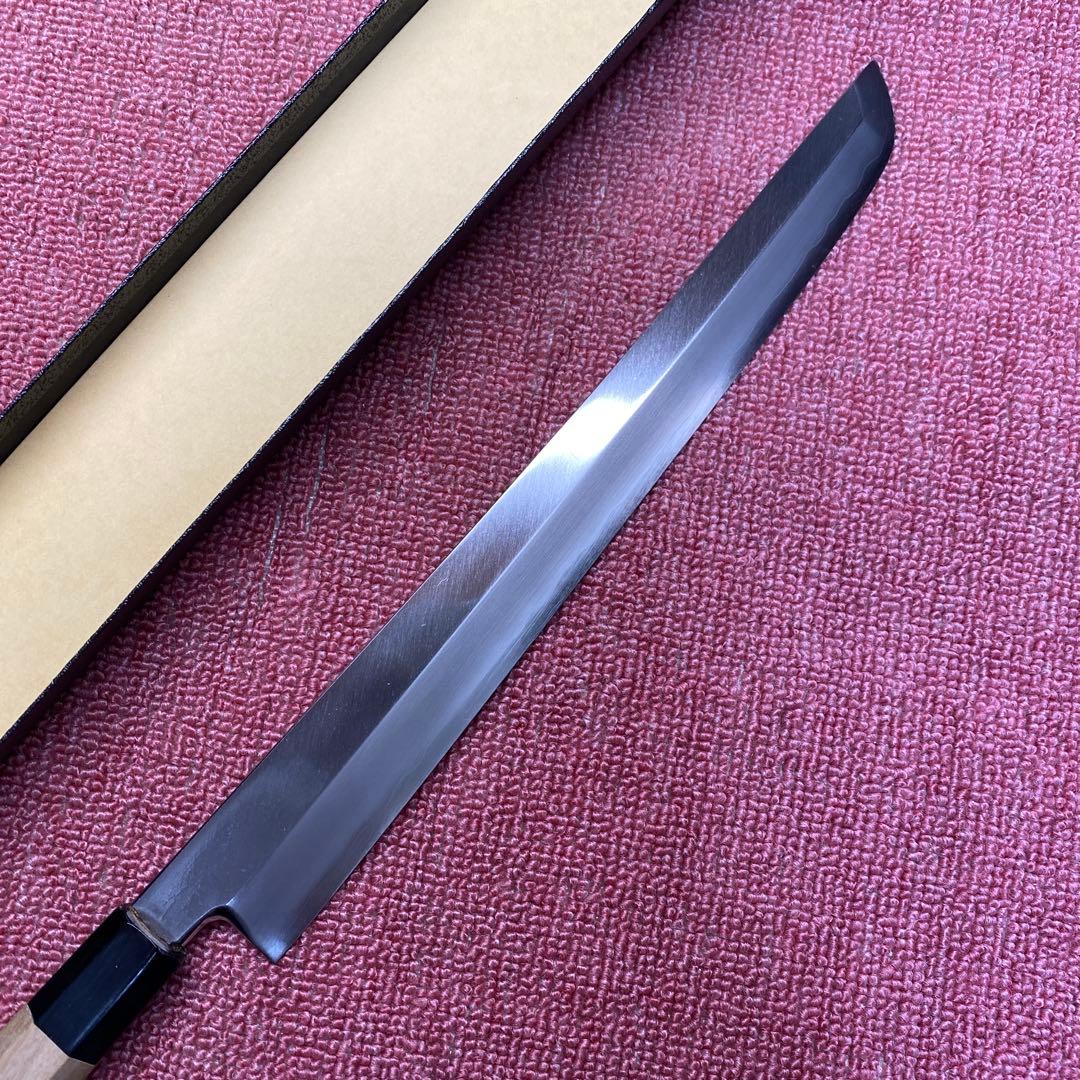 銀三　先丸柳刃包丁　330㎜ 尺1寸