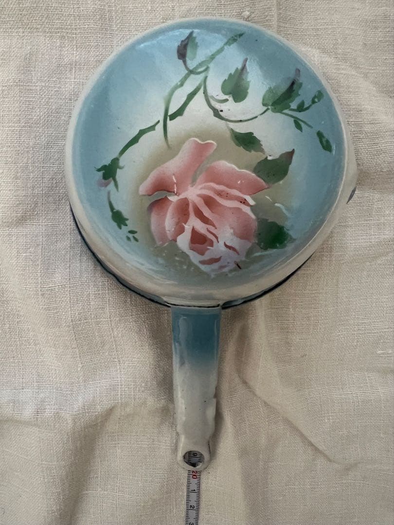 美品♡フランスアンティーク　ホーロー　薔薇　ウェディングセット　コランダー　鍋