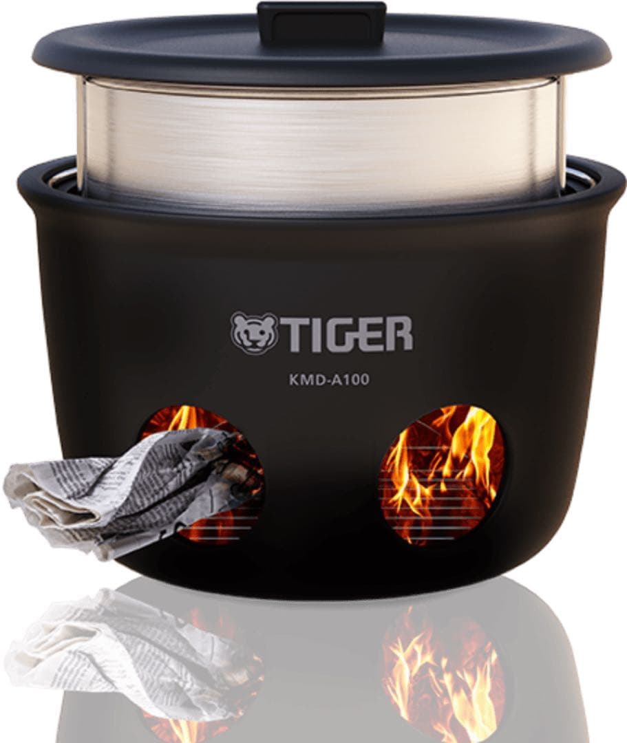 新品 未開封 タイガー 野外炊飯器 KMD-A100 ブラック 白米5合
