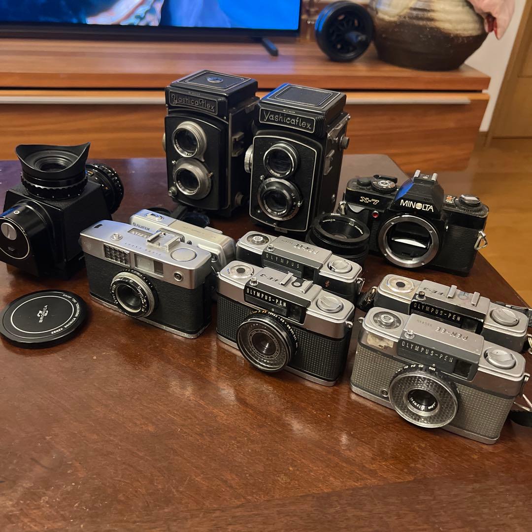 フィルムカメラ YashicaFlex & Minolta X-7 OLYMPUS PEN
