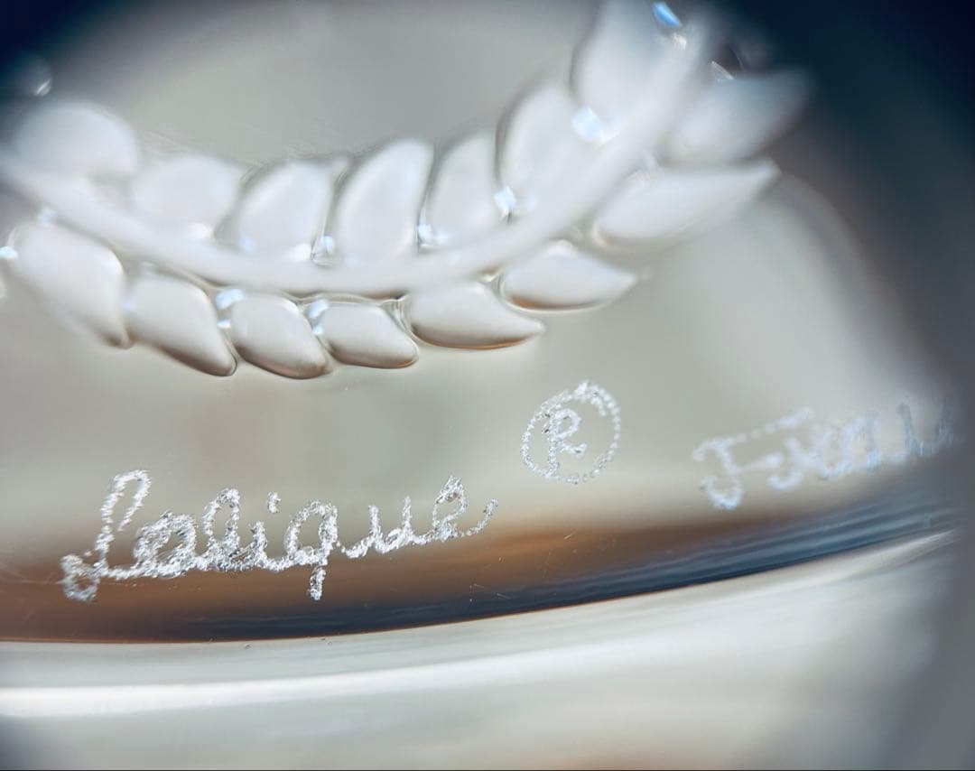 LALIQUE ラリック クリスタル飾り皿　裸女モチーフ