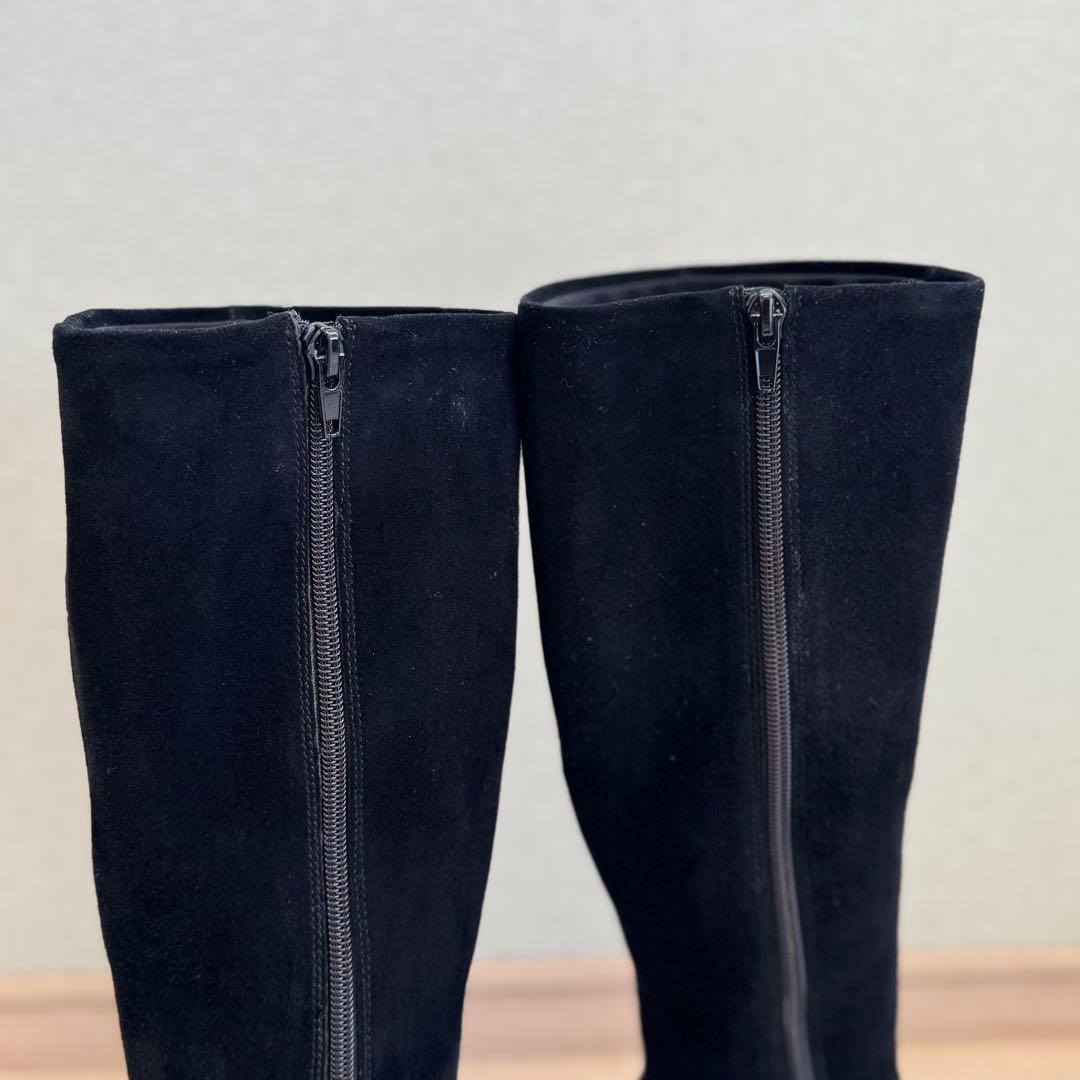 鈴木亜美さんプロデュース スエードロングブーツ L