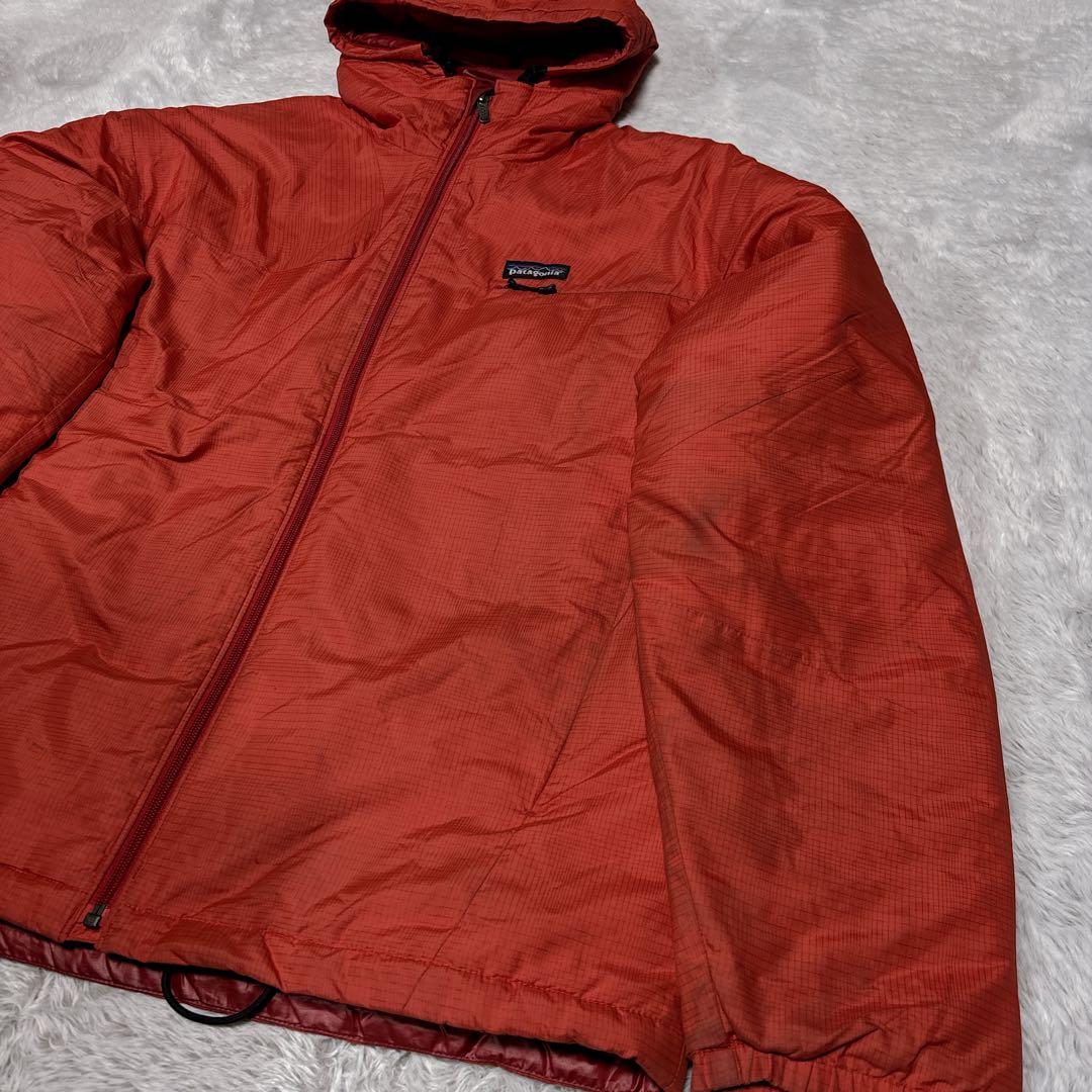 00s Patagonia マイクロパフフーディー オレンジ ジャケット M