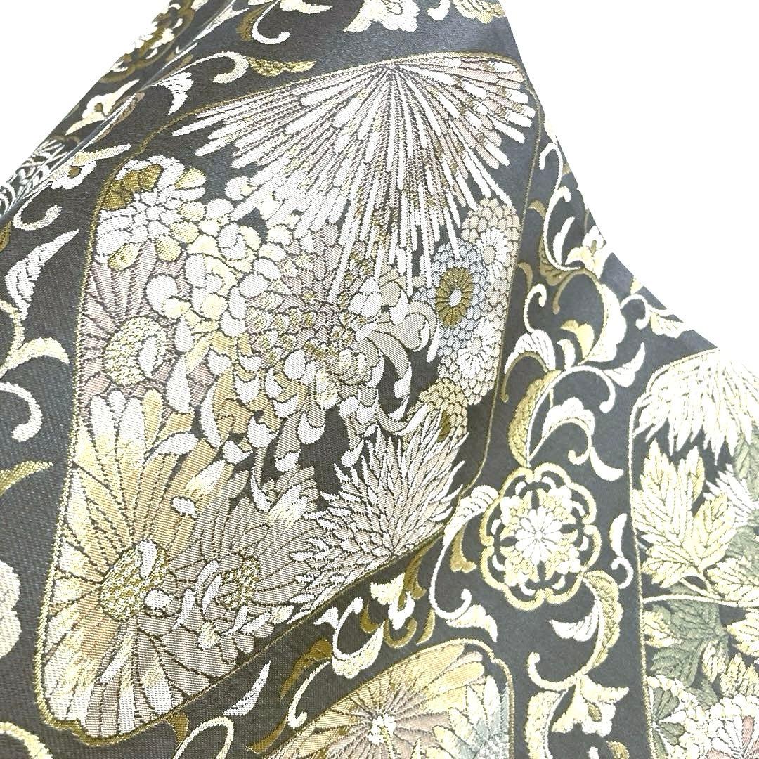 専用帯6205 ●陰山織物謹製 箔屋清兵衛 草木染 高級 正絹 全通 袋帯