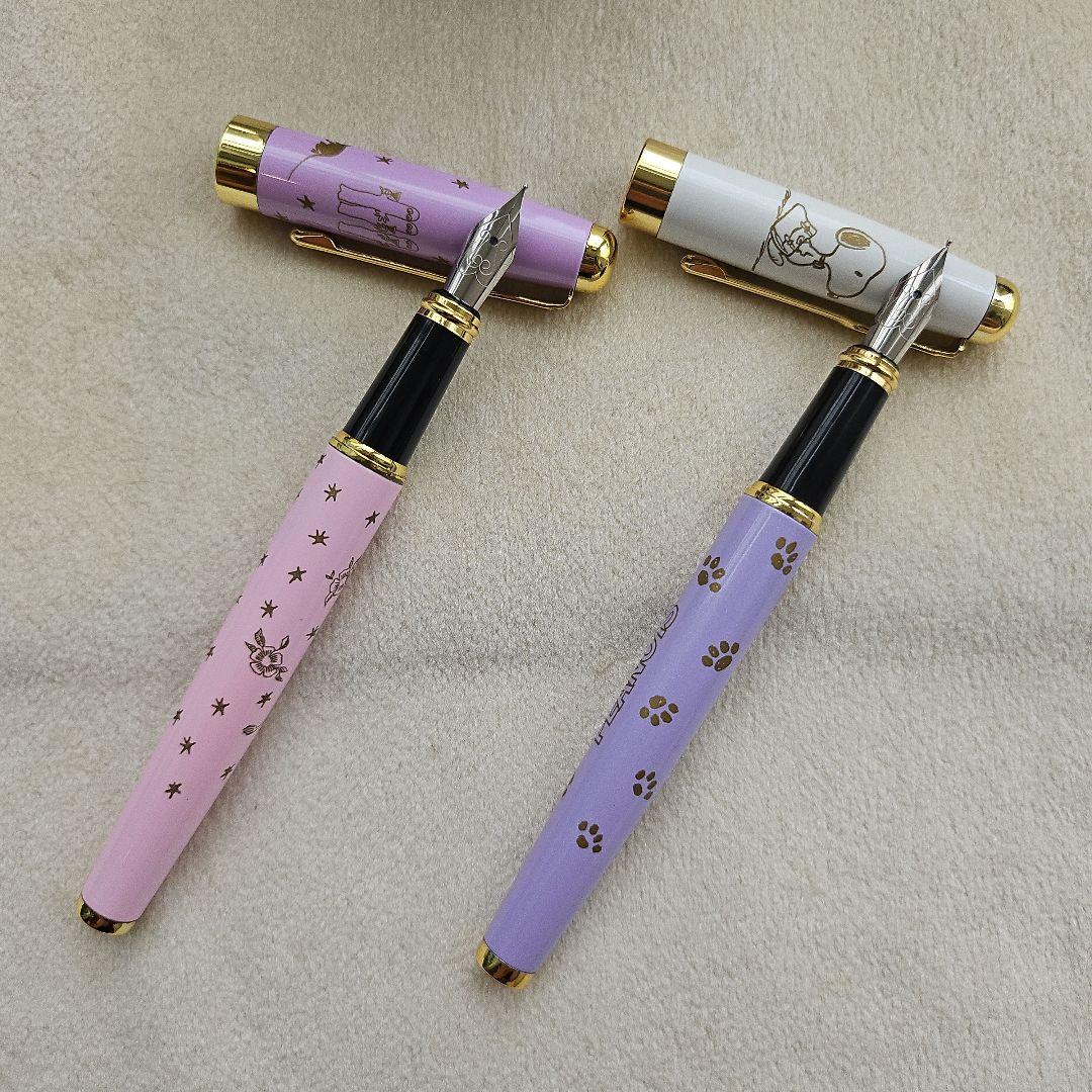 セーラー万年筆の限定インク　シャーベットパープルと万年筆セット