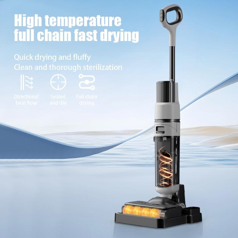 スティッククリーナー 水吹き電動拭き掃除 吸引 電解水で手を汚さない水拭き掃除機