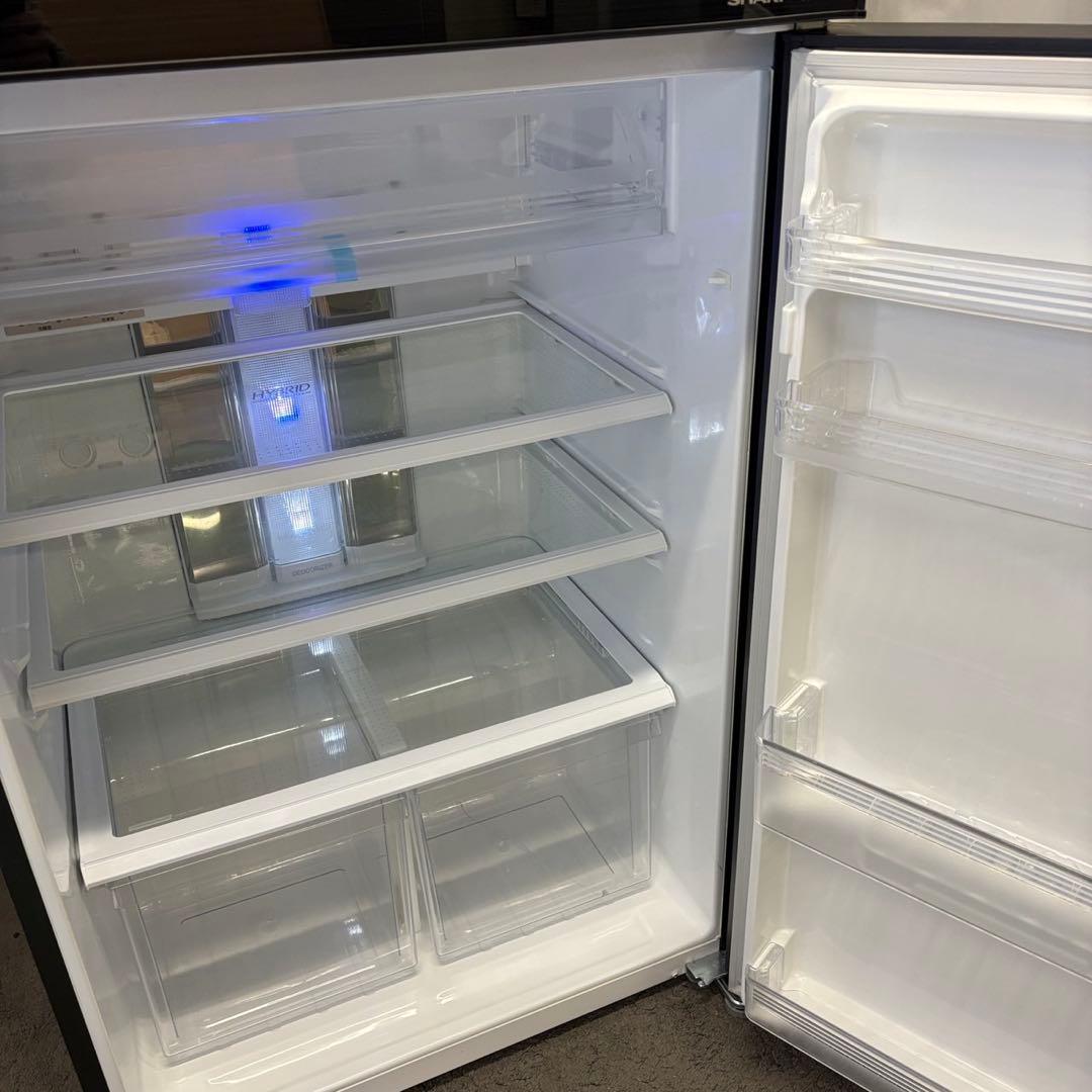 71　SHARP　冷蔵庫　500-600ℓ　黒　大型　右開き　設置無料　安い‼️