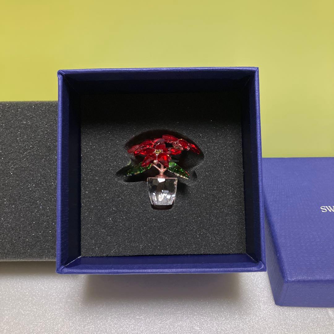 スワロフスキー　Swarovski オブジェ ポインセチア