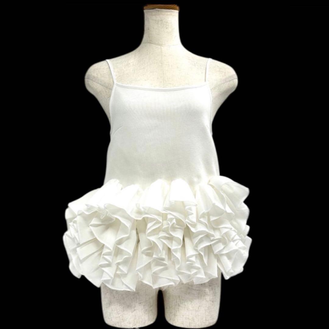 美品MaisondeDolce　blossom cami　キャミソールFホワイト