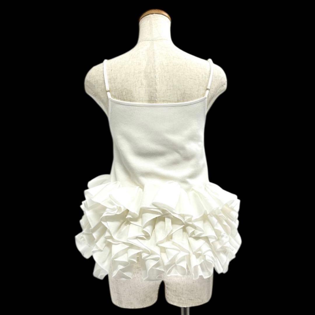 美品MaisondeDolce　blossom cami　キャミソールFホワイト