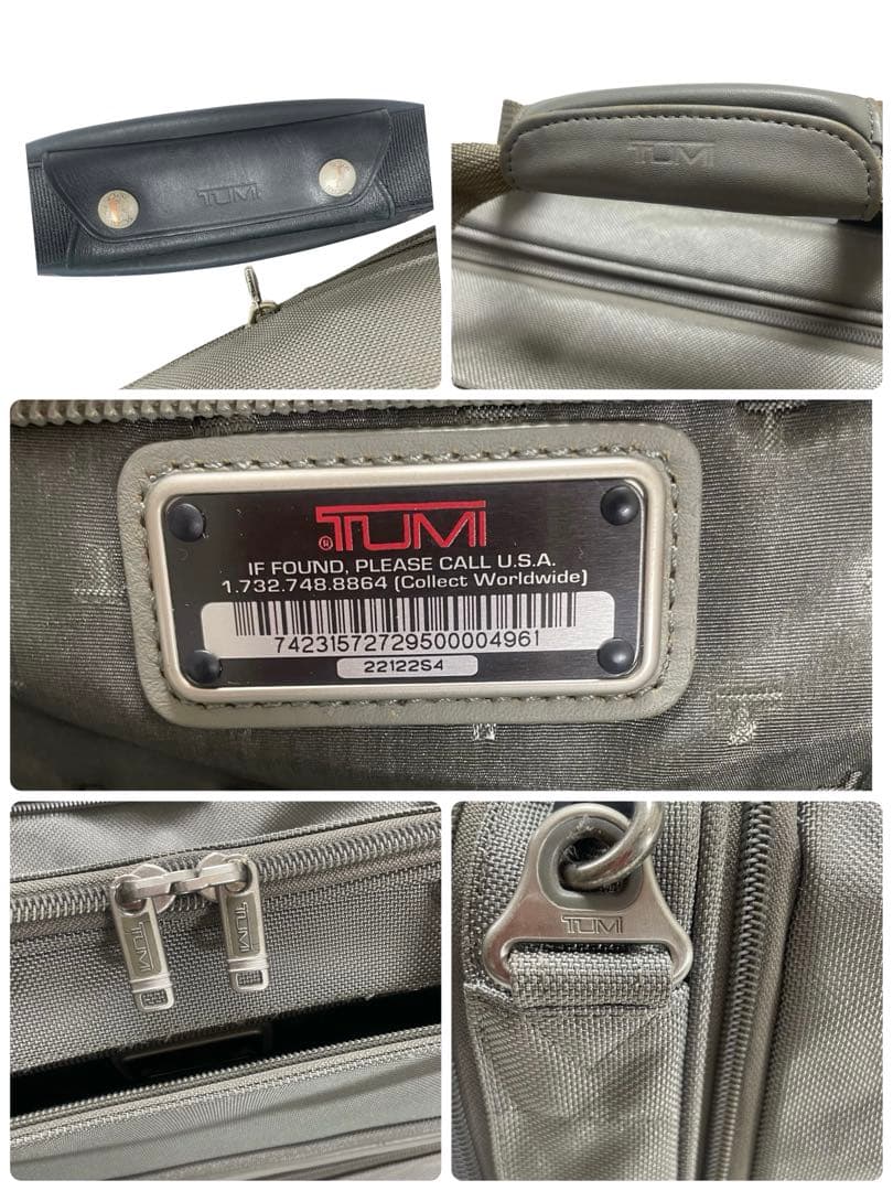 トゥミ　TUMI ビジネス　旅行バッグ　希少品　大谷用　グレー　ショルダーバッグ