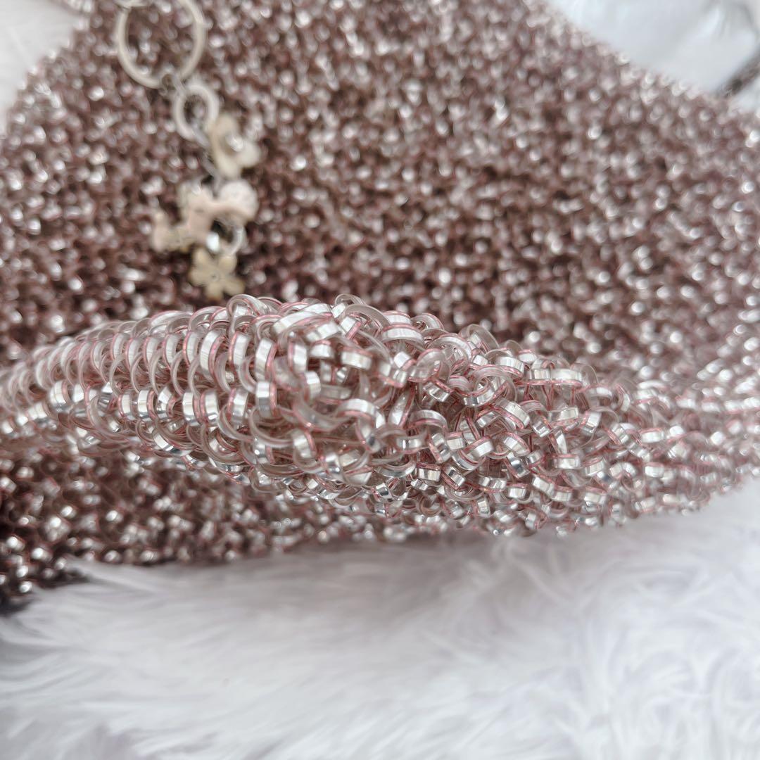 チャーム付✨アンテプリマ スタンダードスクエアラージ シルバー ピンク お呼ばれ