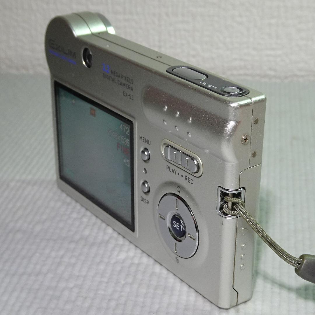 カシオ EXILIM EX-S3 デジカメ コンデジ バッテリー新品 SD2GB