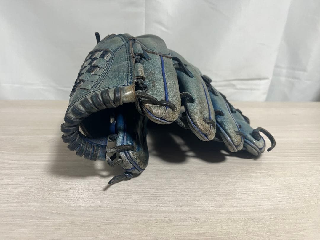 ZETT プロステイタス 硬式 オーダーグラブ 投手用 日本製 刺繍有 ブルー