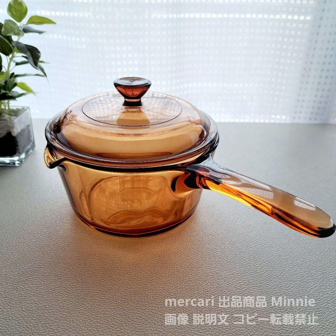 コーニング フランス★超耐熱ガラス★キャセロール&ソースパンセット★未使用