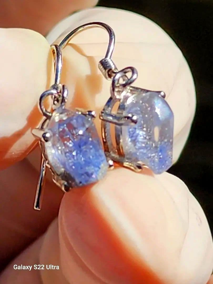 (S925)ブルールチルクォーツ デュモルチェライト 4セット