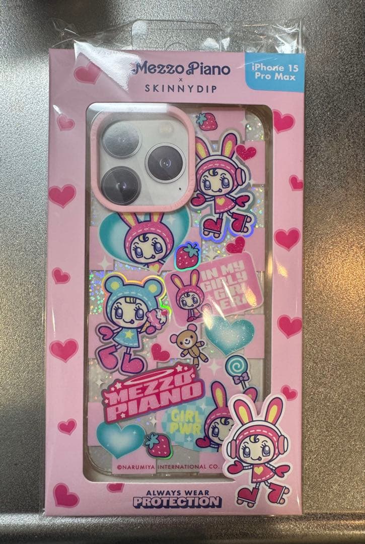 ラスト1⭐︎メゾピアノ スマホケースiPhone15pronax スキニーディップ