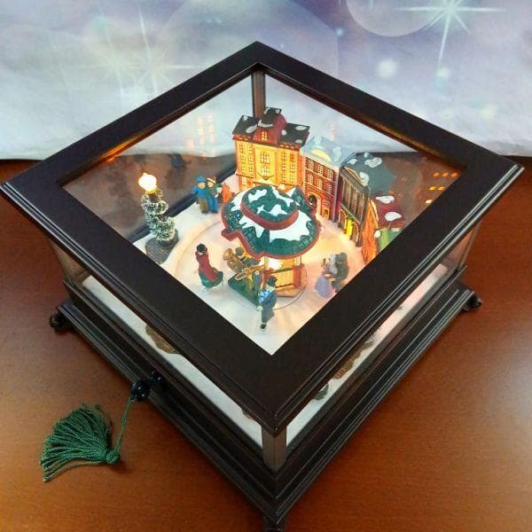 新品 1点限り アンティークオルゴール クルクル回る ミスタークリスマス 直輸入