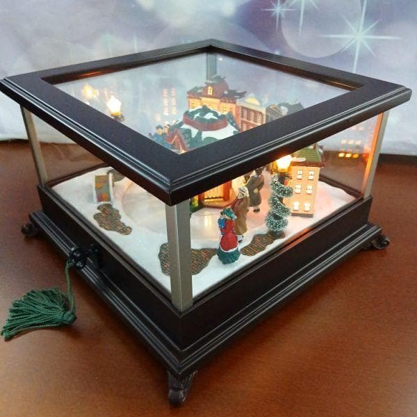 新品 1点限り アンティークオルゴール クルクル回る ミスタークリスマス 直輸入