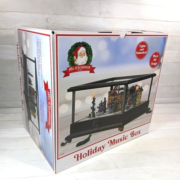 新品 1点限り アンティークオルゴール クルクル回る ミスタークリスマス 直輸入