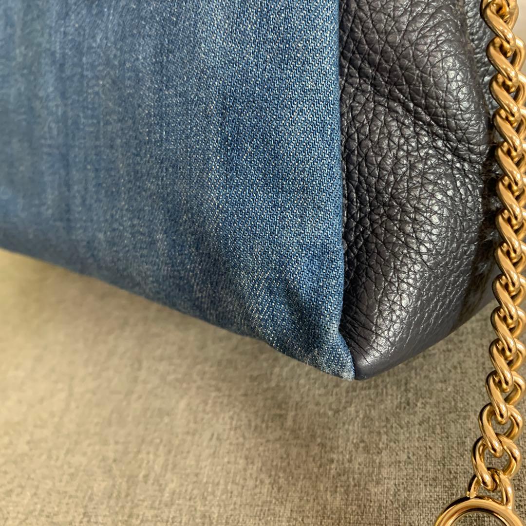 美品♡ COACH☆コーチ　デニムxレザー　バッグ　2way