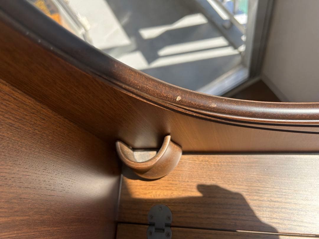 レトロ木製ドレッサー・鏡台・椅子　アンティーク調