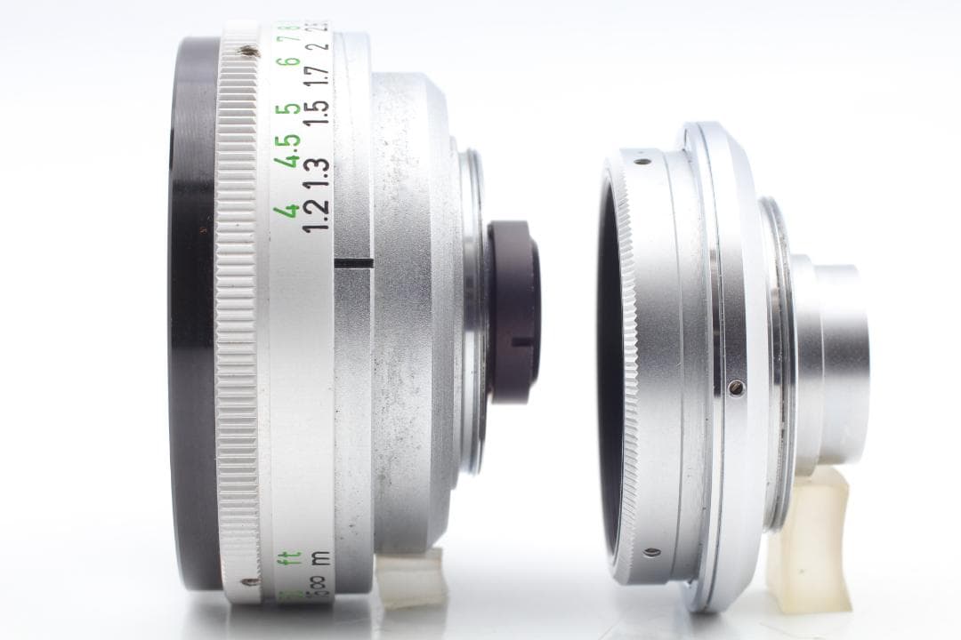 【美品　整備済】オーカー色 Canon Demi C 50&28mm #1145