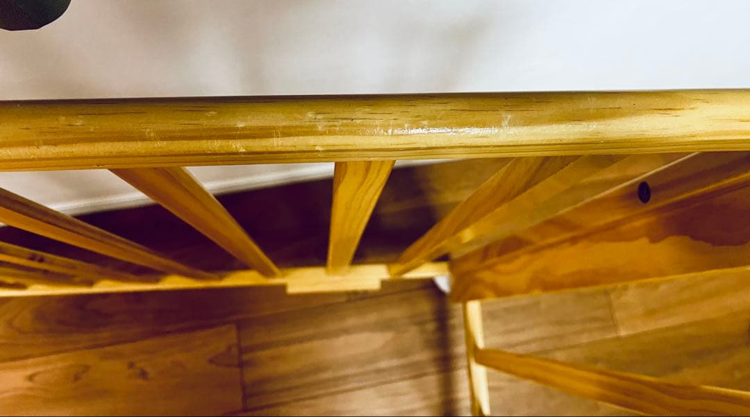 KATOJIベビーベッド(レギュラーサイズ　ナチュラル　ハイタイプ　収納あり)