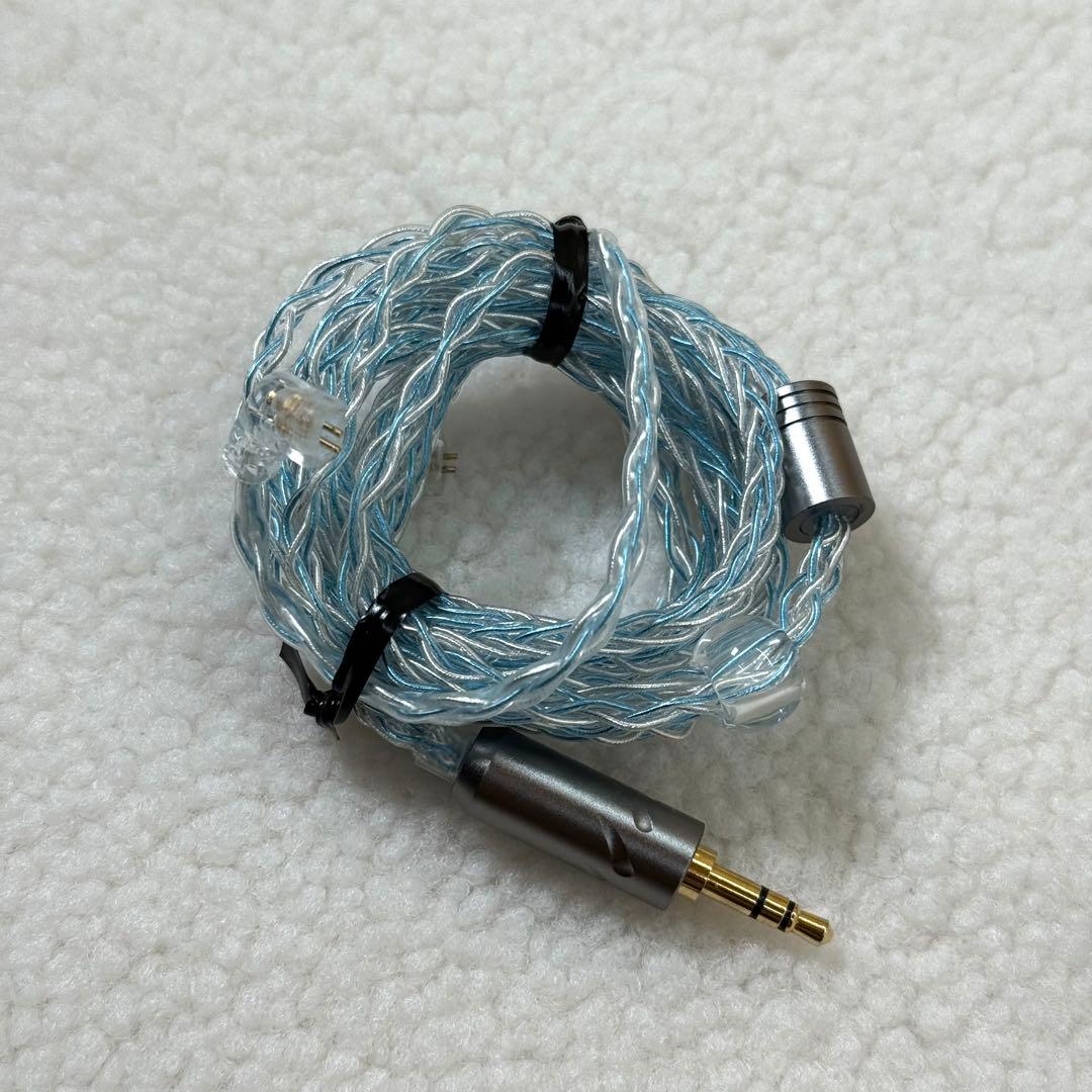 qdc 3sh リケーブル可能イヤホン 青　有線イヤホン