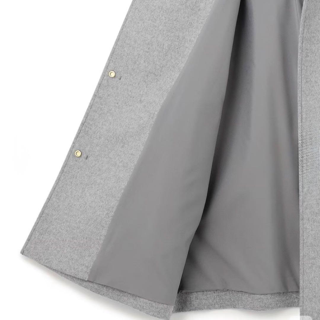 【未使用タグ付】23区ウールカシミヤビーバーフード付ショートコート